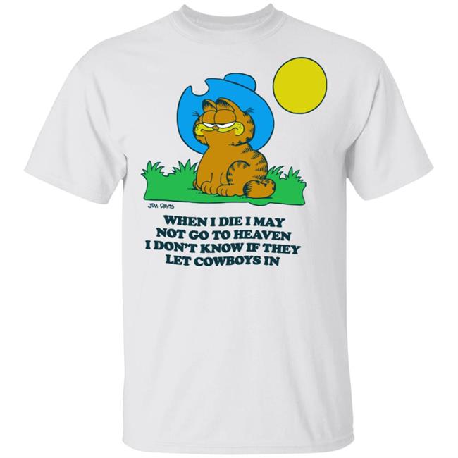 garfield cowboy hat shirt white hoodie t shirt