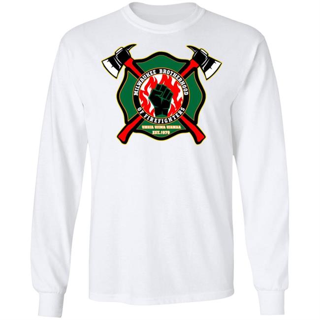 milwaukee brotherhood of firefighters t shirt white hoodie sweatshirt milwaukee brotherhood of firefighters t shirt white hoodie sweatshirt