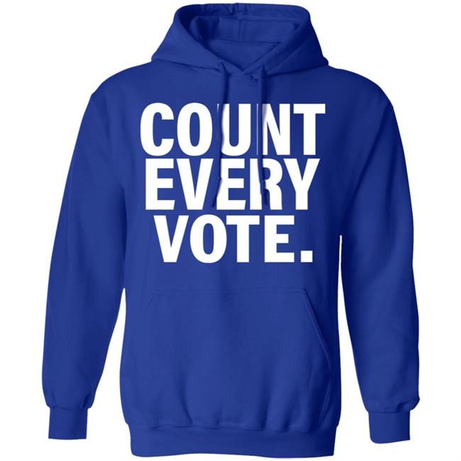 David Gabig Holds Aloft A "Count Every Vote '' Shirt David Gabig Holds Aloft A "Count Every Vote '' Shirt