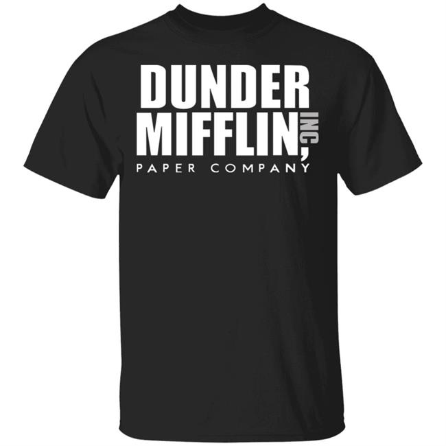 dunder mifflin hoodie black t shirt