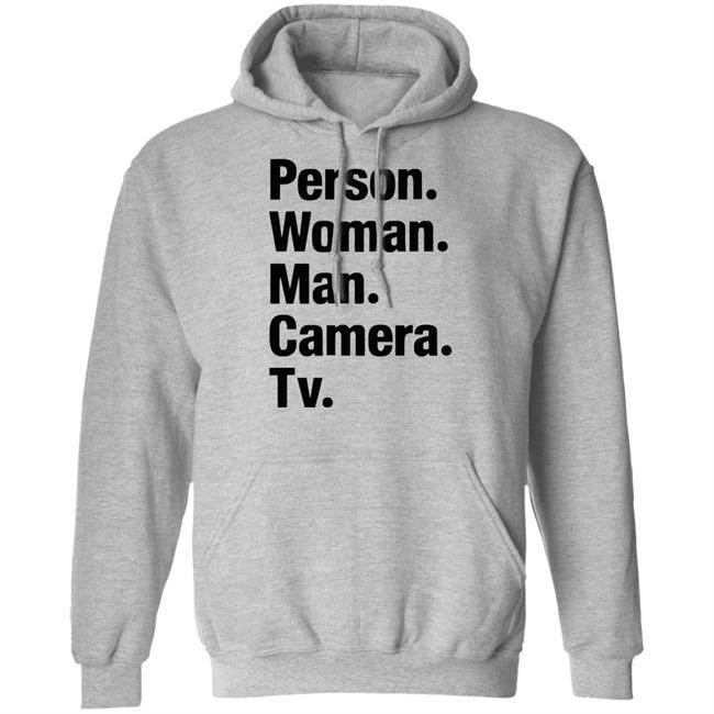person woman man camera tv t shirt white hoodie person woman man camera tv t shirt white hoodie