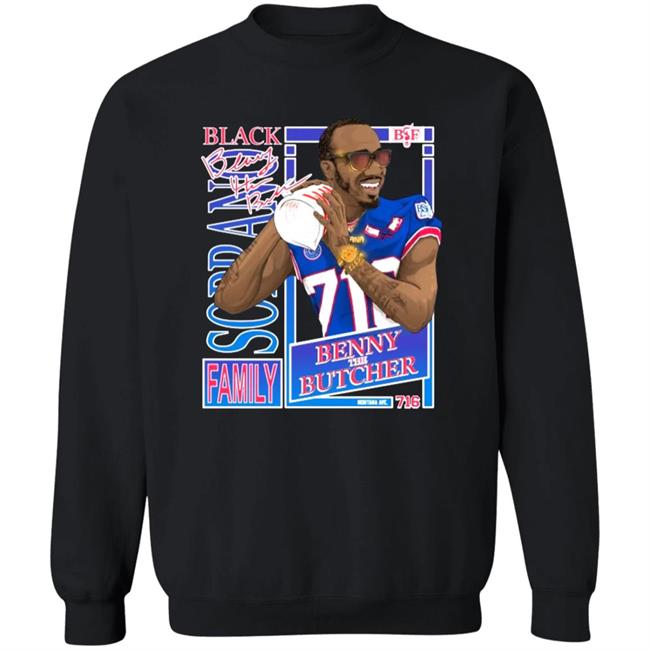 Benny The Butcher X Buffalo Bills T Shirt Benny The Butcher X Buffalo Bills Hoodie Sweatshirt Benny The Butcher X Buffalo Bills T Shirt Benny The Butcher X Buffalo Bills Hoodie Sweatshirt