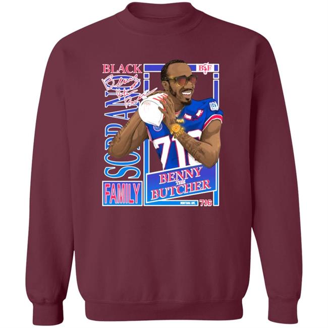 Benny The Butcher X Buffalo Bills T Shirt Benny The Butcher X Buffalo Bills Hoodie Sweatshirt Benny The Butcher X Buffalo Bills T Shirt Benny The Butcher X Buffalo Bills Hoodie Sweatshirt