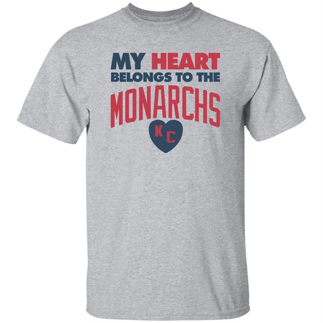 Nlbm Store My Heart Belongs To The Monarchs Shirt Bob Kendrick