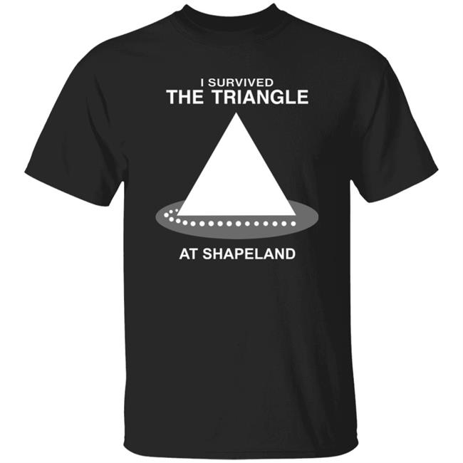 I Survived The Triangle At Shapeland Shirt Shapeland Triangle T-Shirt Defunctland Store