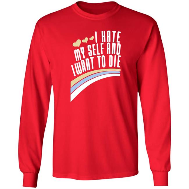 I Hate Myself And I Want To Die Shirt Damin Toell I Hate Myself And I Want To Die Shirt Damin Toell