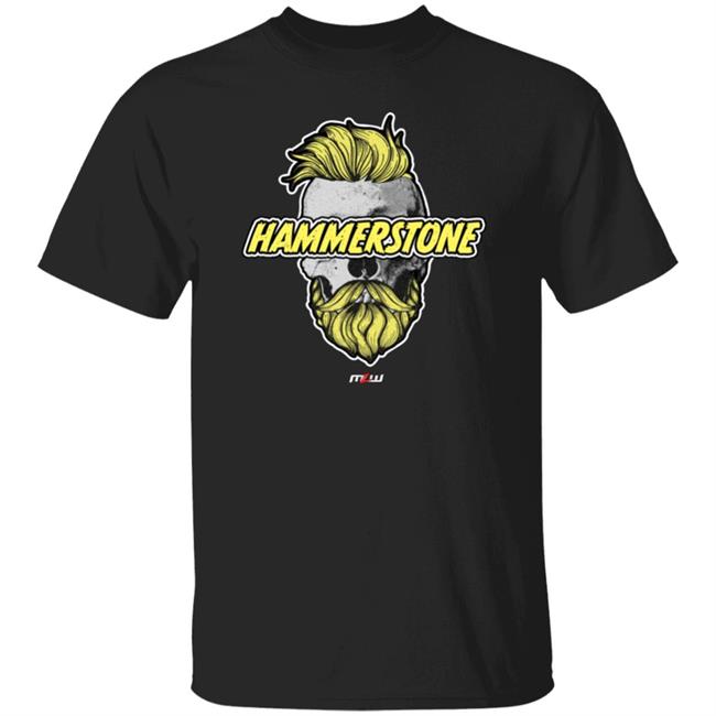 Pro Wrestling Tees Merch Alex Hammerstone Skull T-Shirt