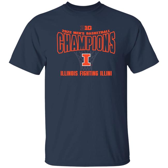 Tyler Underwood Illinois Fighting Illini 2022 Men's B1g Champions Shirt Gamedayspirit Store