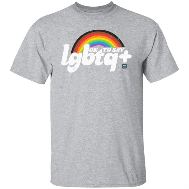 OK to Say Gay LGBTQ+ T-Shirt Hoodie Sweatshirt Human Rights Campaign Shop