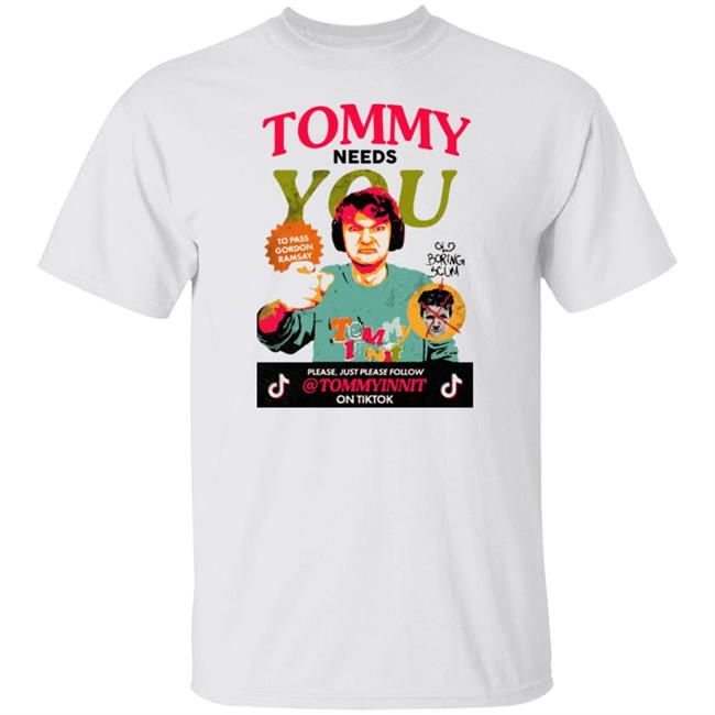 Tommyinnit Needs You Please Just Please Follow Tommyinnit On Tiktok Shirt Tommyinnit Merch Store
