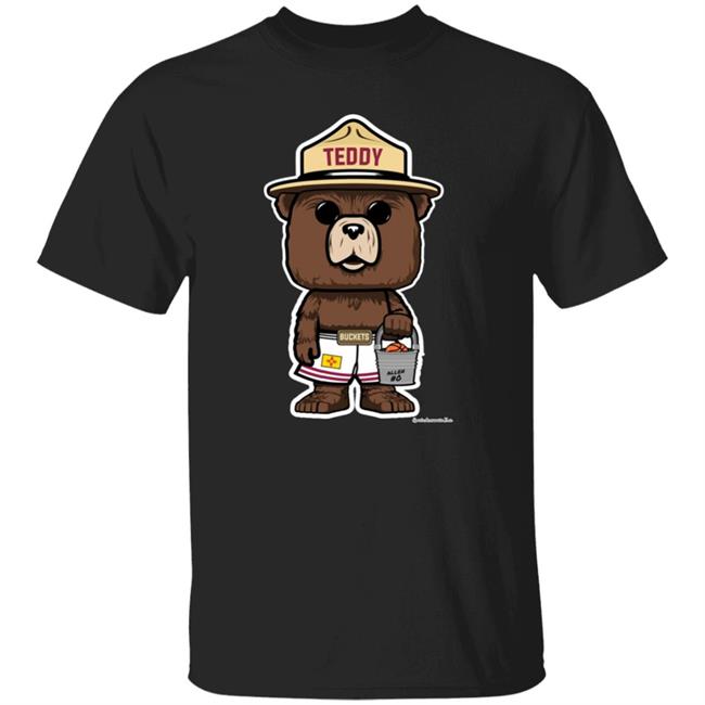 Teddy Allens Teddy Buckets Shirt Teddy Buckets DTG Tee Sports Accessories Store