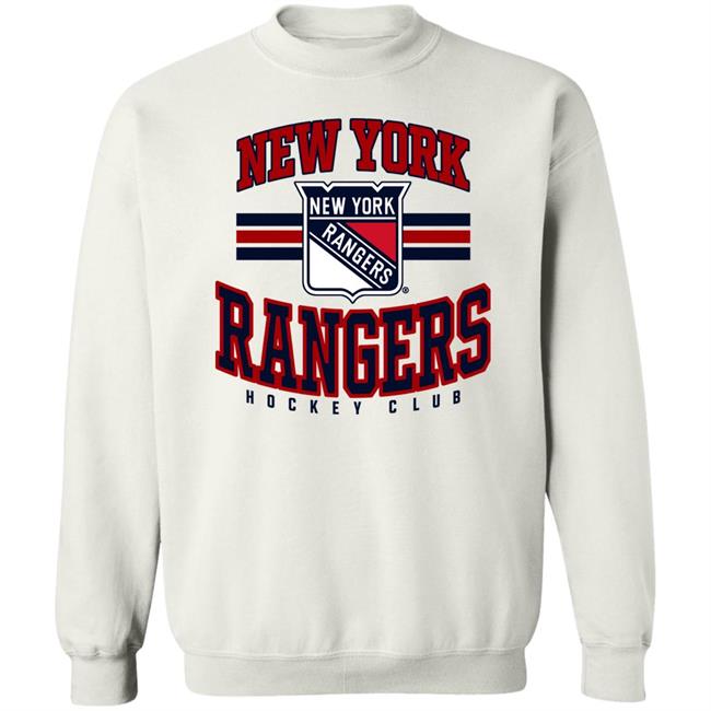 WeBleedBlue Store New York Rangers Hockey Club Sweatshirt WeBleedBlue Store New York Rangers Hockey Club Sweatshirt