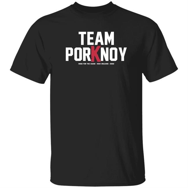 Mintzy Team Porknoy Hogs For The Cause New Orleans 2022 Shirt Barstool Sports Store Team Porknoy Tee Shirt