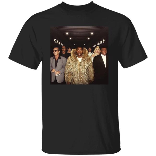 Magic Johnson And His Celebrity Crew Walking Into The Playoffs Shirt HoopMixOnly