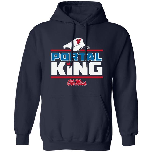 Olemisssports Merch Ole Miss Football Portal King Hoodie Lane Kiffin