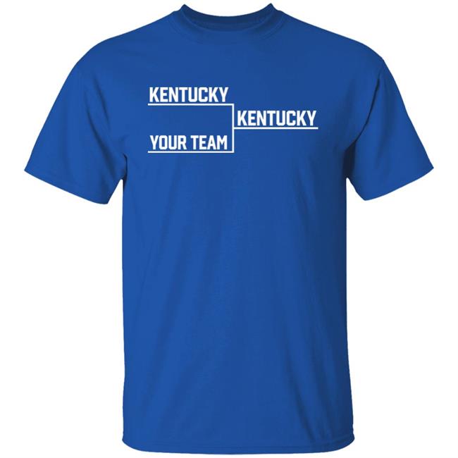 Kentucky Your Team Bracket Shirt Throw Boy Tees Store