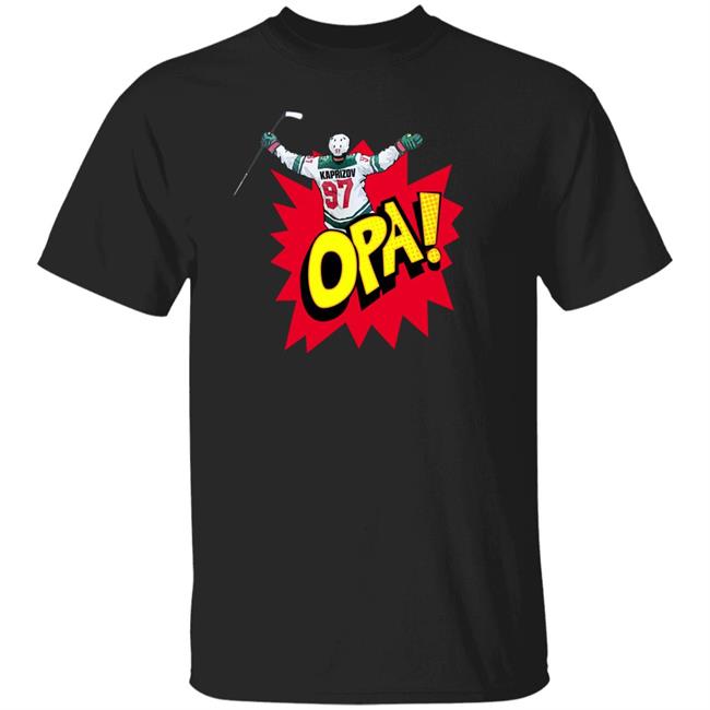 Kirill Kaprizov Black Opa Shirt Minnesota Wild Hockeylodge Store