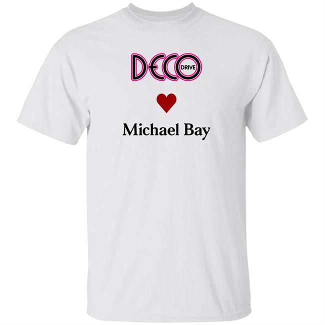 Deco Drive Love Michael Bay Shirt At Miami Premiere
