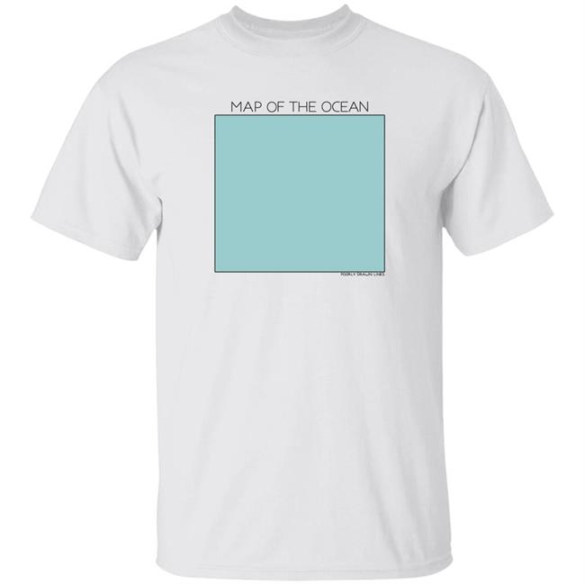 Poorly Drawn Lines Map Of The Ocean Shirt PDLComics