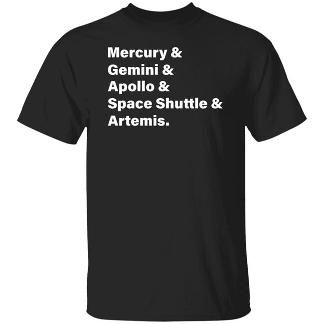 Heather Scott Mercury Gemini Apollo Space Shuttle Artemis T-Shirt Nasa Space Programs