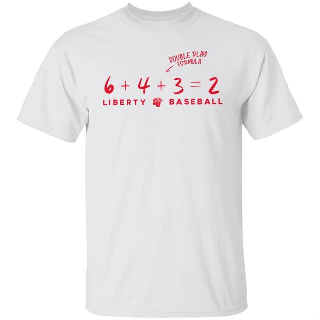 6+4+3=2 Double Play Formula Liberty Baseball Shirt
