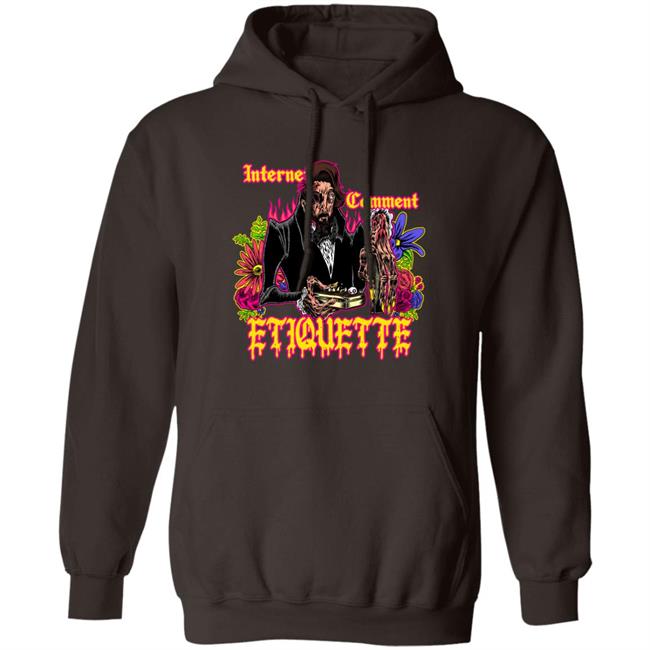 Neon Grizzly Merch Internet Comment Etiquette Fancy Man Kinjiro Hoodie Kinjiro Brandonlepine