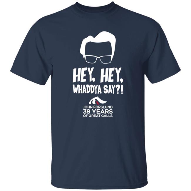 Jen Mueller Wearing Hey Hey Whaddya Say John Forslund 38 Years Of Great Calls Shirt Seattle Kraken John Forslund JT Brown
