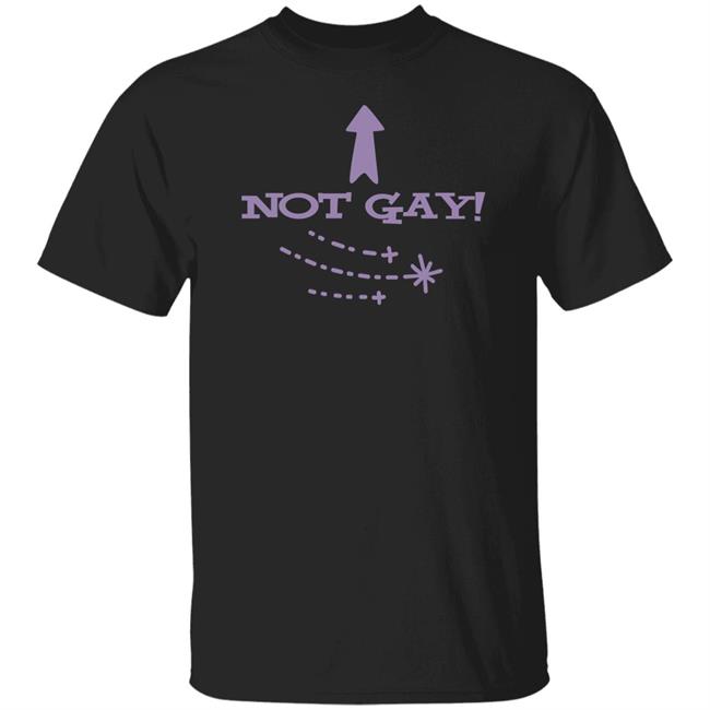 Not Gay Fitted Shirt Shirt Bimbo Merch Not Gay Fitted Shirt