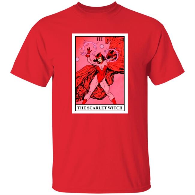 Boxlunch Exclusive Marvel Scarlet Witch Tarot Card Shirt Joceluce
