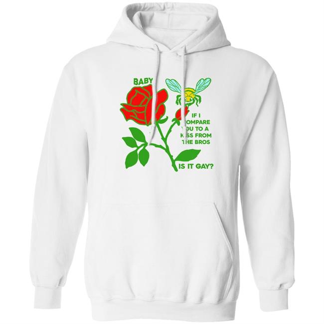 Shirts That Go Hard If I Compare You To A Kiss From A Rose Is It Gay Shirt Goodshirts Store