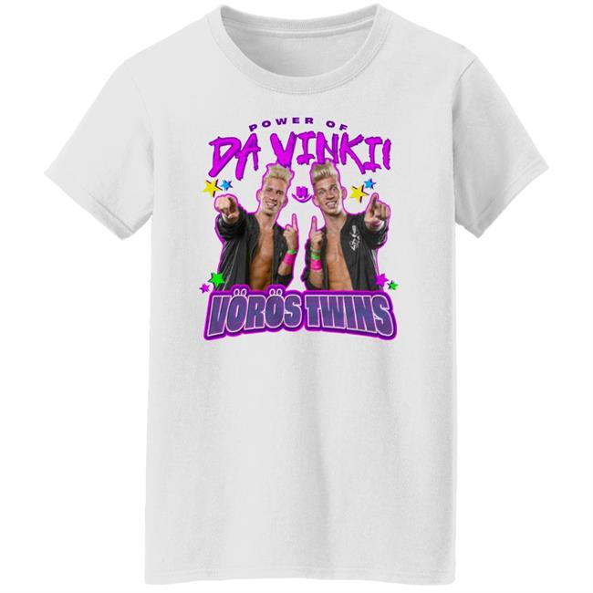 Pro Wrestling Tees Merch Power Of Da Vinki Voros Twins Shirt Rare Insults