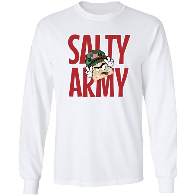 Salty Cracker Salt Must Flow Store Big Salty Army Shirt