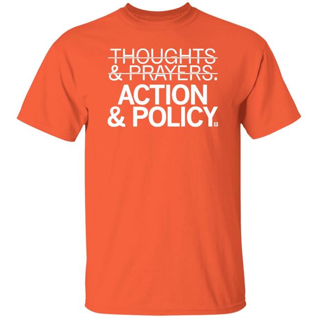 Wearorange Raygun Merch Action And Policy Shirt