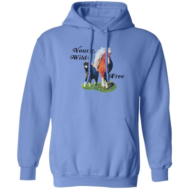 Caucasian James Clothing Store Young Wild And Free Horses Shirt Caucasianjames