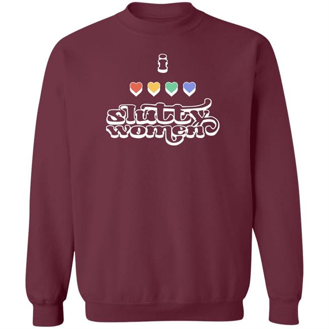 I Heart Slutty Women Shirt Chrissy Chlapecka