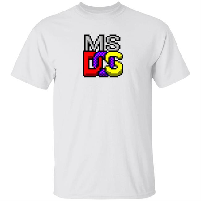 Ms-Dos Icon Retro Pixel Asymbol Shirt Jen Gentleman