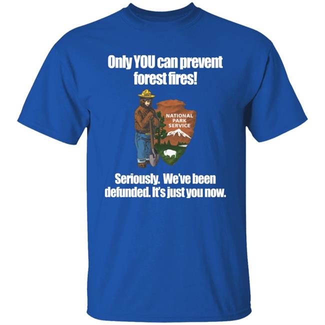 Only You Can Prevent Forest Fires Shirt Smokey Bear Defunded Only You Can Prevent T-Shirt Bring Me Tacos Store