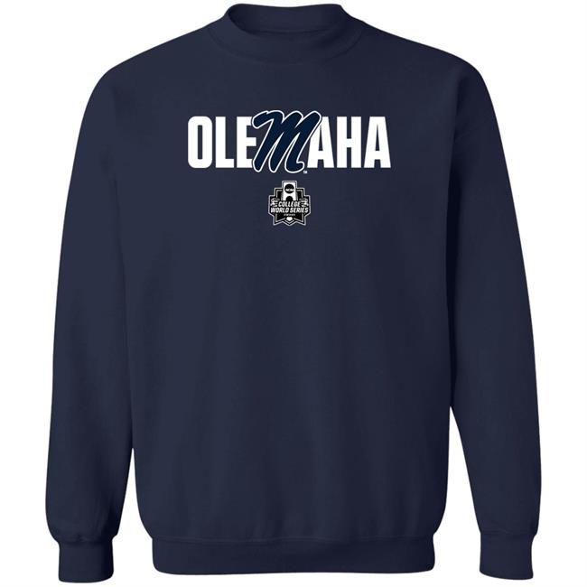 2022 Baseball Olemaha Cws Single Team Shirt Ole Miss Authentics Team Shop