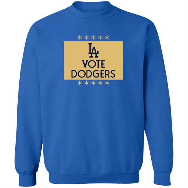 Vote Dodgers T-Shirt Los Angeles Dodgers Los Angeles Dodgers Vote Dodgers T-Shirt
