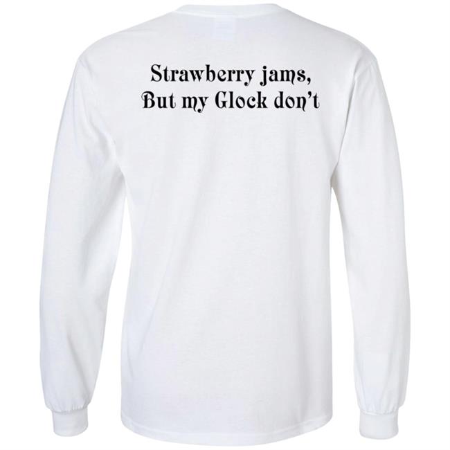 Strawberry Jams But My Glock Don't Shirt Kai Bent Lee X Ben Baller Collab Kai Bent Lee X Ben Baller Collab Strawberry Jams But My Glock Don't Shirt