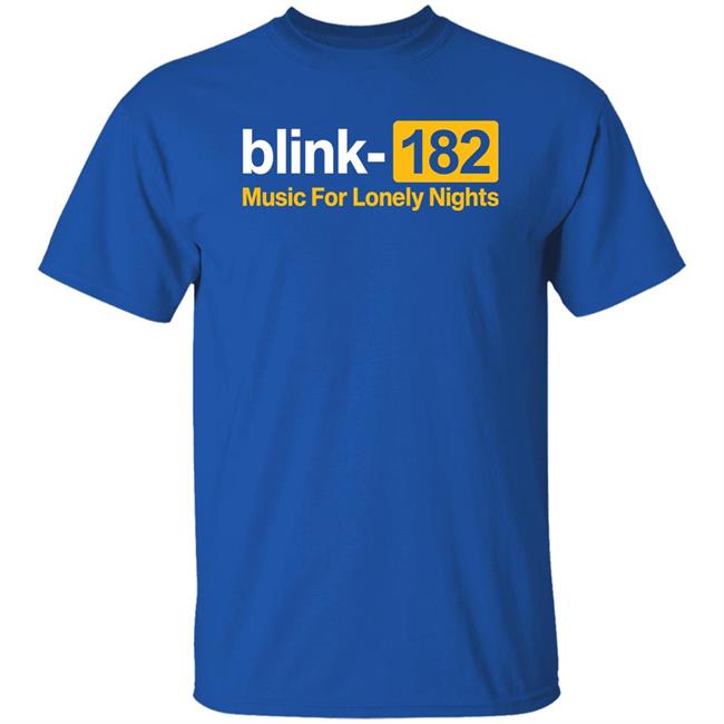 Lonely Nights Shirt Blink182 Merch Sam 41 Blink 182 Music For Lonely Nights Shirt