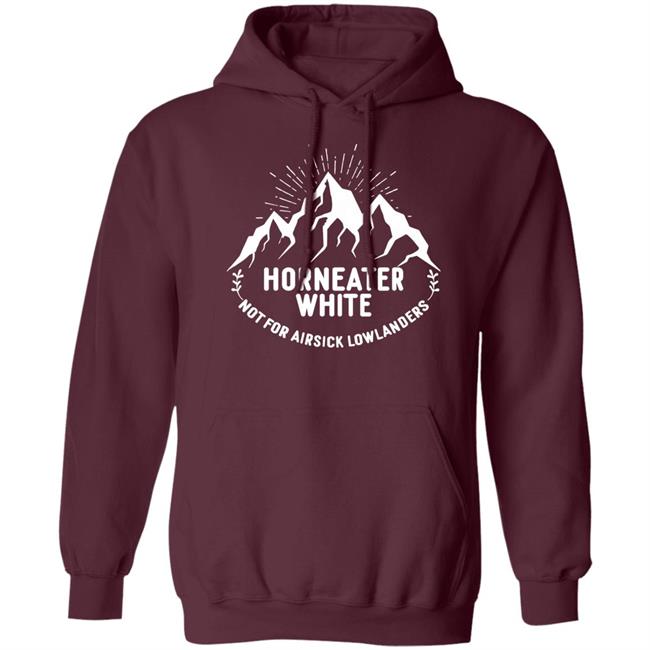 Handlebar Horneater White Not For Airsick Lowlanders Shirt