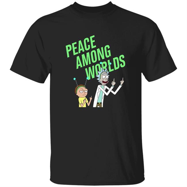 Rick And Morty Peace Among Worlds Shirt Pesceffects Rick And Morty Peace Among Worlds Shirt Hoodie Sweatshirt