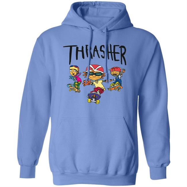 Thrasher Cartoon Skaters Shirt Sleep Boy Underground Warehouse Store Shirts That Go Hard