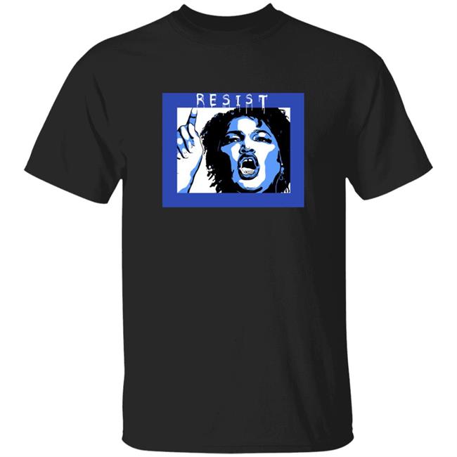 Amy-Stacey Abrams Resist Shirt Doubleespressotshirtsandgearcompany Merch Amy-Stacey Abrams Resist Shirt Hoodie Sweatshirt