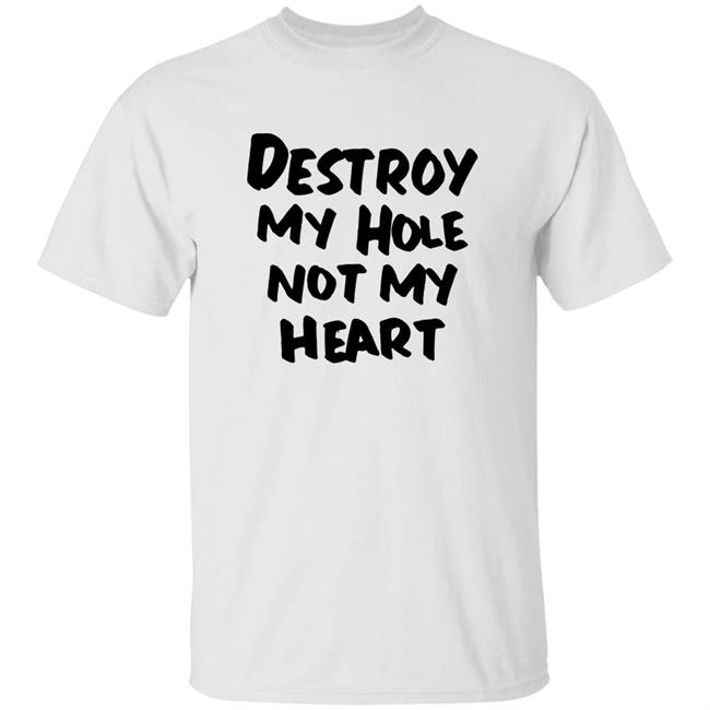 Destroy My Hole Not My Heart Shirt Claudeartz_Ad Destroy My Hole Not My Heart Shirt Hoodie Sweatshirt