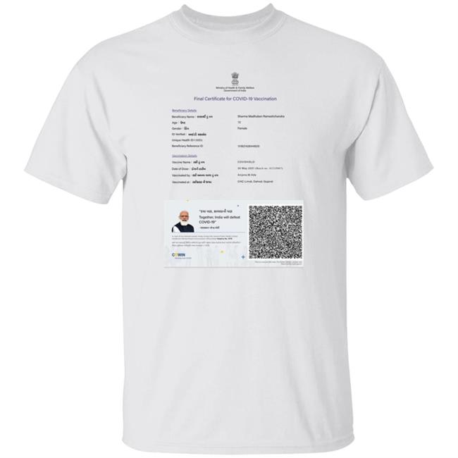 Final Certificate For Covid 19 Vaccination Shirt Atul Khatri Final Certificate For Covid 19 Vaccination Shirt Hoodie Sweatshirt