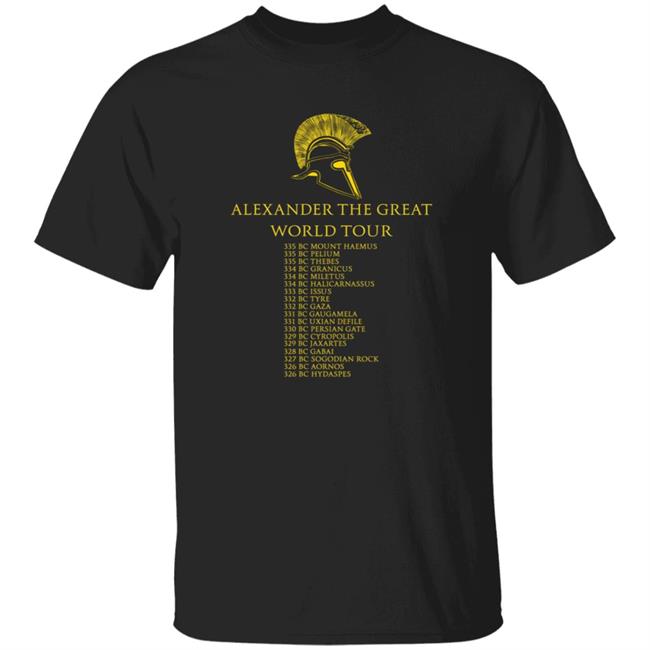 Alexander The Great World Tour Shirt Trey The Explainer Alexander The Great World Tour Shirt Hoodie Sweatshirt