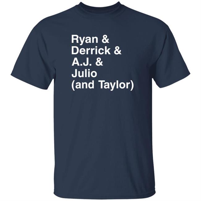 MyNhung - Ryan And Derrick And Aj And Julio And Taylor Shirt Broadway Sports Media 2021 Titans Offense Classic Shirt