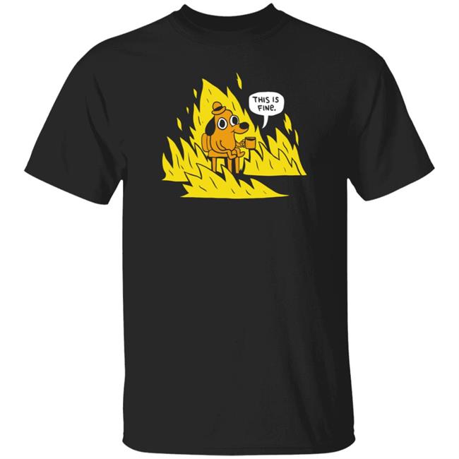 Uyen - Dog In Fire This Is Fine Shirt Non Fungible Tom Tomorrow Dog In Fire This Is Fine Shirt Hoodie Sweatshirt